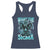 Funny What The Sigma Racerback Tank Top Alpha Wolf Oddly Specific Thunder Meme