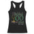 Personalized 100TH Day Of School Football Racerback Tank Top Custom Text I Tackled 100 Days Of School