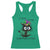 Funny Mardi Gras Cat Racerback Tank Top It's Fine I'm Fine Everything Is Fine Jester Hat Beads