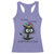 Funny Mardi Gras Cat Racerback Tank Top It's Fine I'm Fine Everything Is Fine Jester Hat Beads