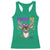 Funny Mardi Gras Mississippi Deer Racerback Tank Top Throw Me Something Mister Beads