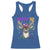 Funny Mardi Gras Mississippi Deer Racerback Tank Top Throw Me Something Mister Beads