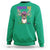 Funny Mardi Gras Mississippi Deer Sweatshirt Throw Me Something Mister Beads