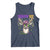 Funny Mardi Gras Mississippi Deer Tank Top Throw Me Something Mister Beads