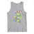 Funny Mardi Gras Mississippi Map Coquette Bow Tank Top