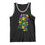 Funny Mardi Gras Mississippi Map Coquette Bow Tank Top