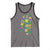 Funny Mardi Gras Mississippi Map Coquette Bow Tank Top