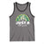 Funny St Patrick's Day Nurse Tank Top Just A Little Pinch Rainbow Shamrock