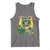 Funny St Patrick's Day Racoon Tank Top Kiss Me I'm Feral Horseshoe Shamrock