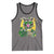 Funny St Patrick's Day Racoon Tank Top Kiss Me I'm Feral Horseshoe Shamrock