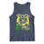 Funny St Patrick's Day Racoon Tank Top Kiss Me I'm Feral Horseshoe Shamrock