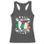 Funny Half Gaelic Half Garlic Racerback Tank Top Irish Italian St. Patrick's Day