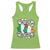 Funny Half Gaelic Half Garlic Racerback Tank Top Irish Italian St. Patrick's Day