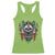 Funny Irish Warrior Racerback Tank Top Vintage Skull Celtic Cross Ireland Flag