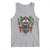 Funny Irish Warrior Tank Top Vintage Skull Celtic Cross Ireland Flag