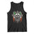 Funny Irish Warrior Tank Top Vintage Skull Celtic Cross Ireland Flag