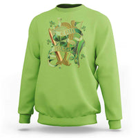 Irish Pride Sweatshirt Erin Go Bragh Harp Shamrock St Patrick's Day
