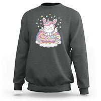 Funny Easter Unicorn Bunny Easter Eggs Sweatshirt