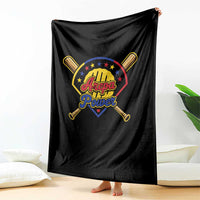Arepa Power Venezuela Baseball Lover Throw Blanket Venezuelan Pride