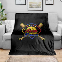 Arepa Power Venezuela Baseball Lover Throw Blanket Venezuelan Pride