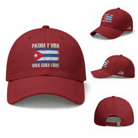 Patria y Vida Cuba Libre Baseball Cap Freedom Patriotic Cuban Flag