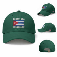 Patria y Vida Cuba Libre Baseball Cap Freedom Patriotic Cuban Flag