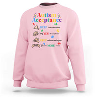 Autism Awareness Acceptance Hand Sign Language SPED Teacher Sweatshirt