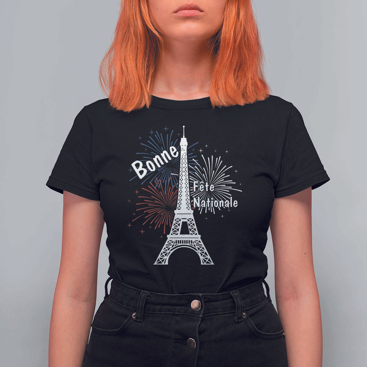 Eiffel Tower France T Shirt For Women Bonne Fete Natiionale Paris Bastille Day - Wonder Print Shop