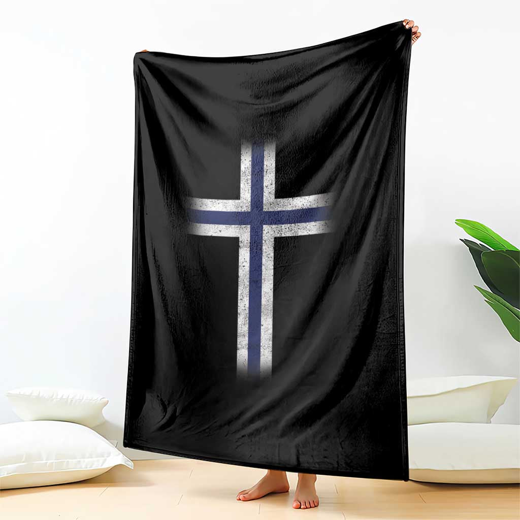 Norway Flag Distressed Nordic Symbol Norwegian Fans Throw Blanket