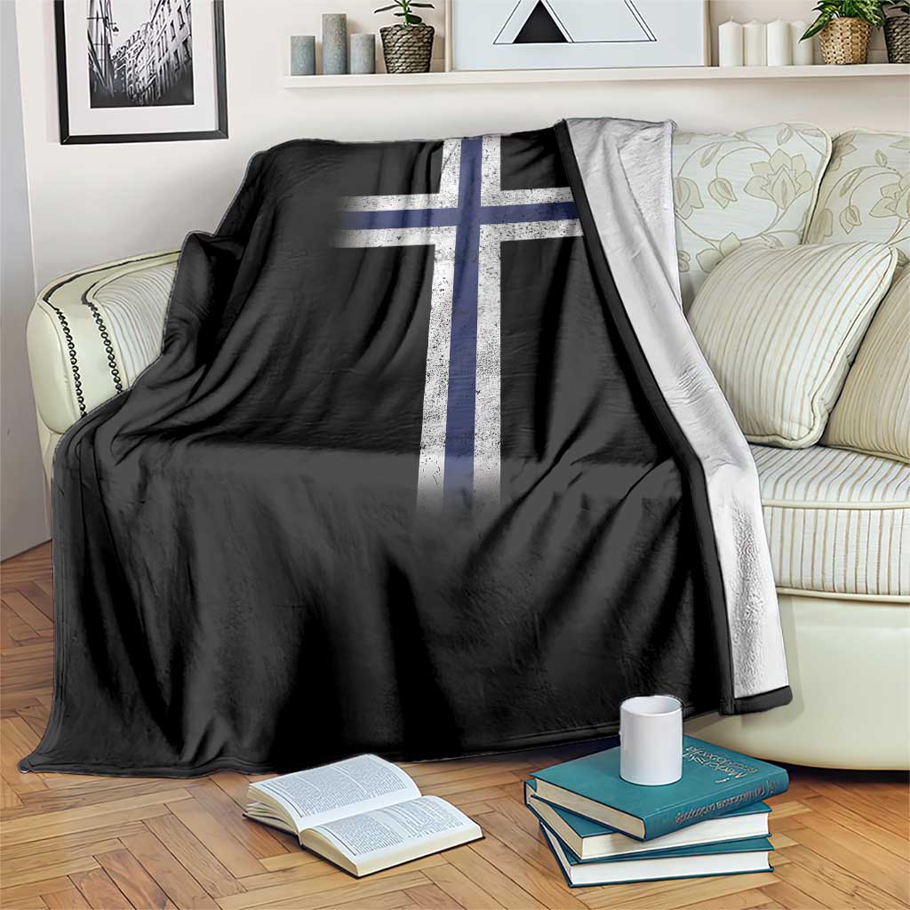 Norway Flag Distressed Nordic Symbol Norwegian Fans Throw Blanket