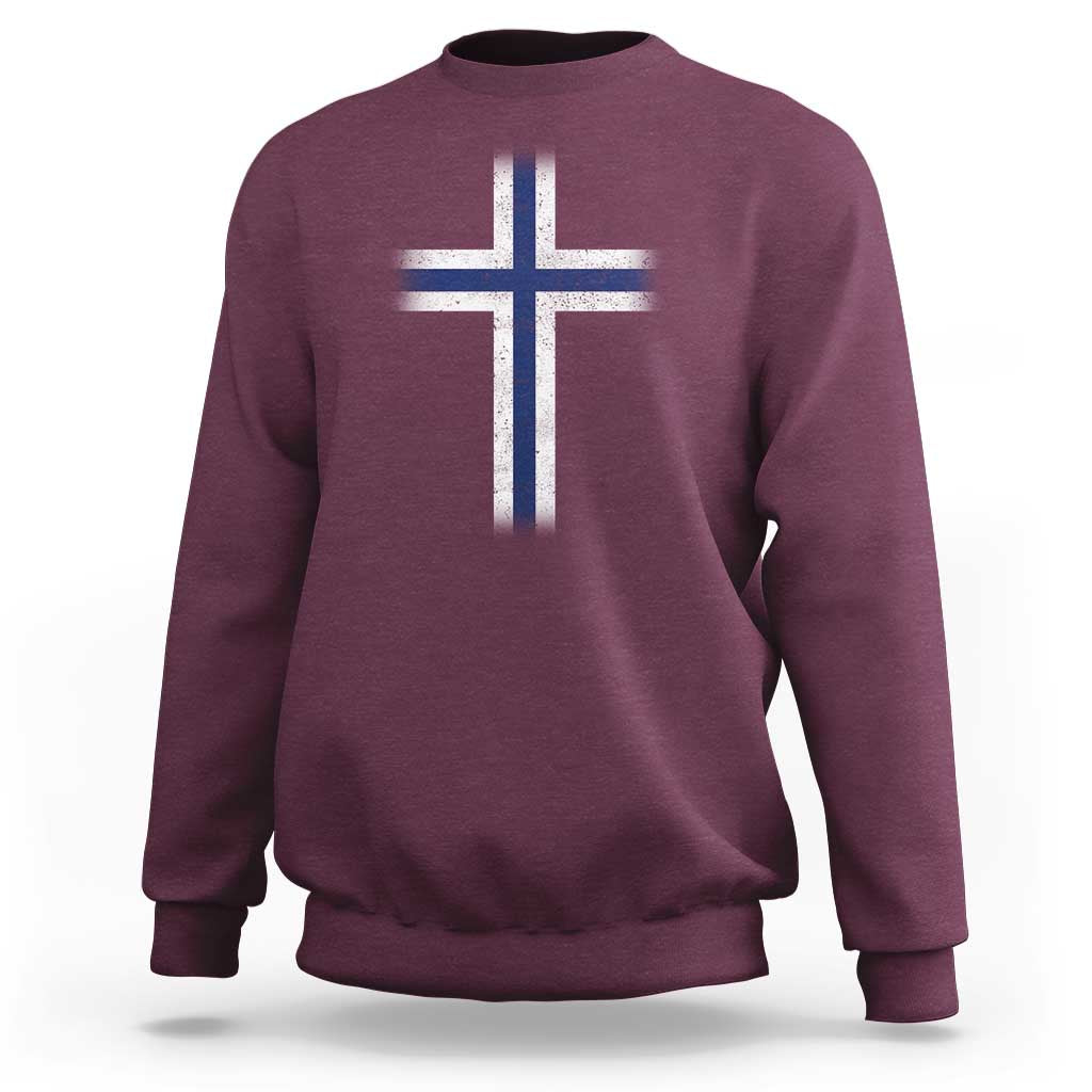 Norway Flag Distressed Nordic Symbol Norwegian Fans Sweatshirt