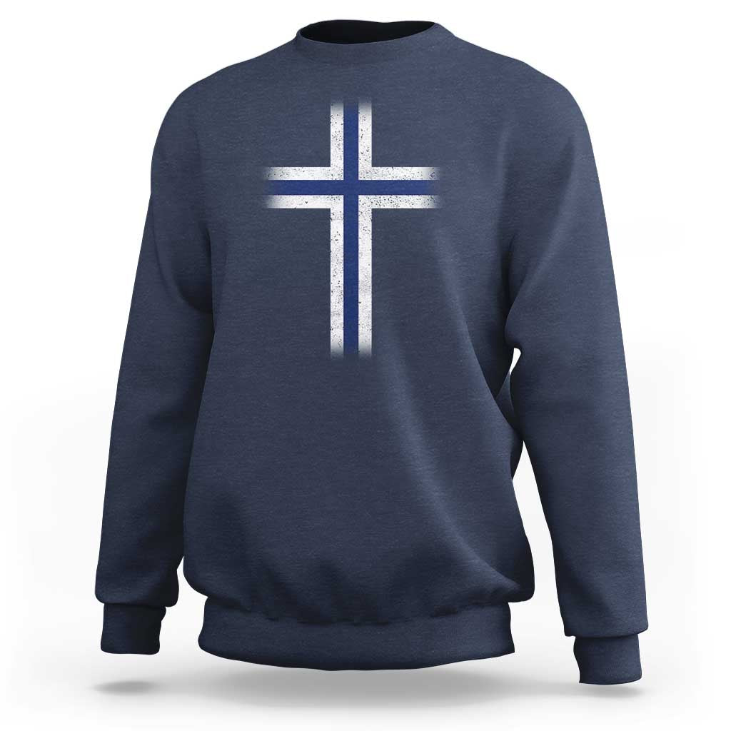 Norway Flag Distressed Nordic Symbol Norwegian Fans Sweatshirt