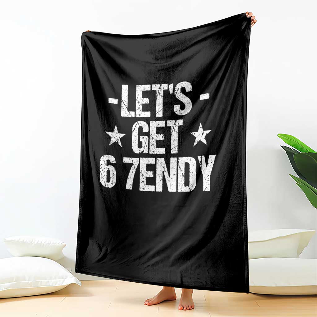 Lets Get Sendy 67 Six Seven Meme Alpha Slang Throw Blanket - Wonder Print Shop
