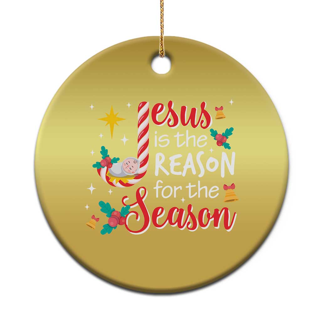 Jesus Is The Reason For The Season Christmas Ornament Christmas Jolly Bell - Wonder Print Shop