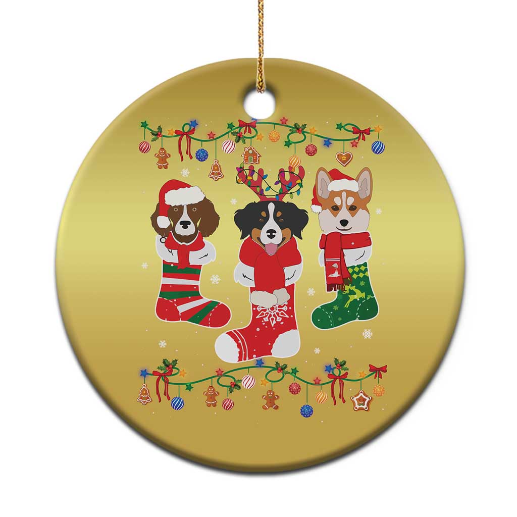 Funny Xmas Dog Owner Christmas Ornament Socks Xmas Holiday - Wonder Print Shop