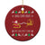 Funny Xmas Deer Hunting Christmas Ornament You Can Run But You Can't Hide Santa - Wonder Print Shop