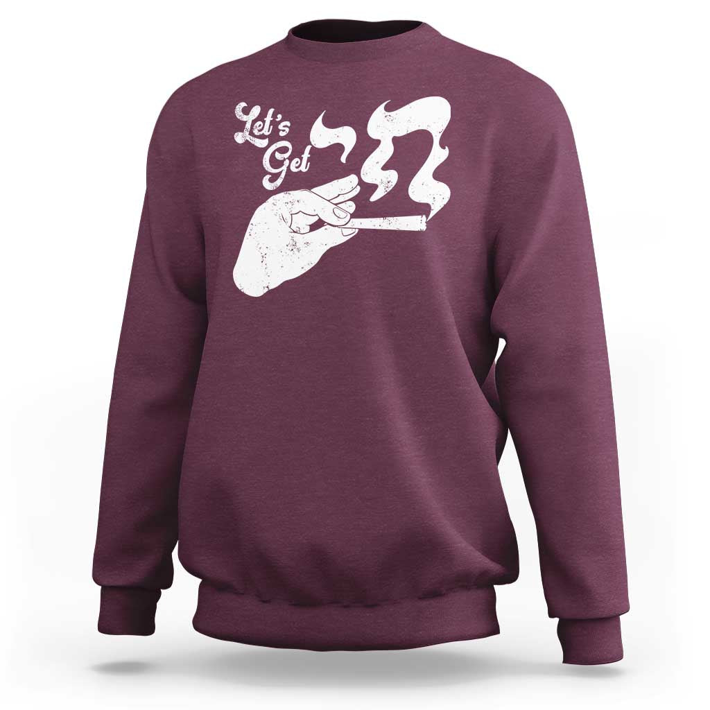 Maroon crewneck sweatshirt with white Jewish-themed graphic on the front
