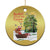 Funny Xmas Cajun Louisiana Christmas Ornament Rockin' Around The Cypress Trees Santa Alligator - Wonder Print Shop