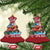 Funny Xmas Cajun Louisiana Christmas Ornament Dashing Through The Sneaux Santa Alligator - Wonder Print Shop