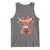 Funny Western Highland Cow Farm Valentine Tank Top