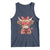 Funny Western Highland Cow Farm Valentine Tank Top