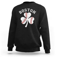 Funny Boston St Patricks Day Baseball Shamrock Sweatshirt