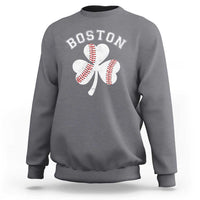 Funny Boston St Patricks Day Baseball Shamrock Sweatshirt