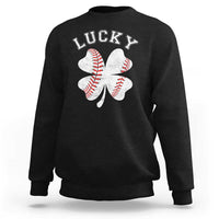 Funny Baseball Lucky Clover St Patricks Day Sweatshirt