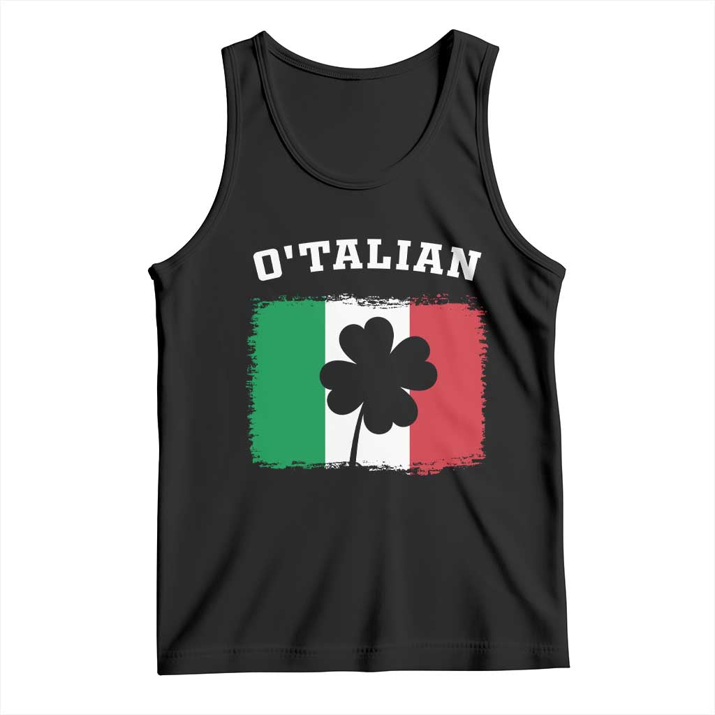 Funny Irish Italian St. Patrick's Day O'Talian Tank Top