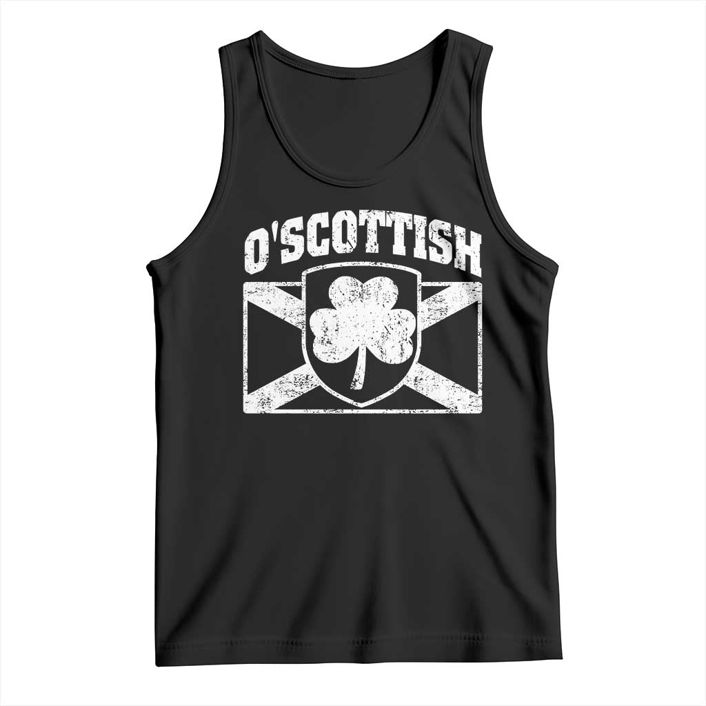 Irish-Scots Irish Scottish Tank Top O'Scottish Vintage Shamrock