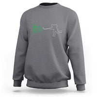 Funny St Patrick's Day Ice Hockey Shamrock Sweatshirt