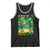 Funny Skibidi St Pat Rizz Day Tank Top Dabbing Leprechaun Shamrock Coin