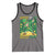 Funny Skibidi St Pat Rizz Day Tank Top Dabbing Leprechaun Shamrock Coin