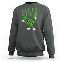 Funny St Patrick's Day Pickleball Lucky Shot Sweatshirt